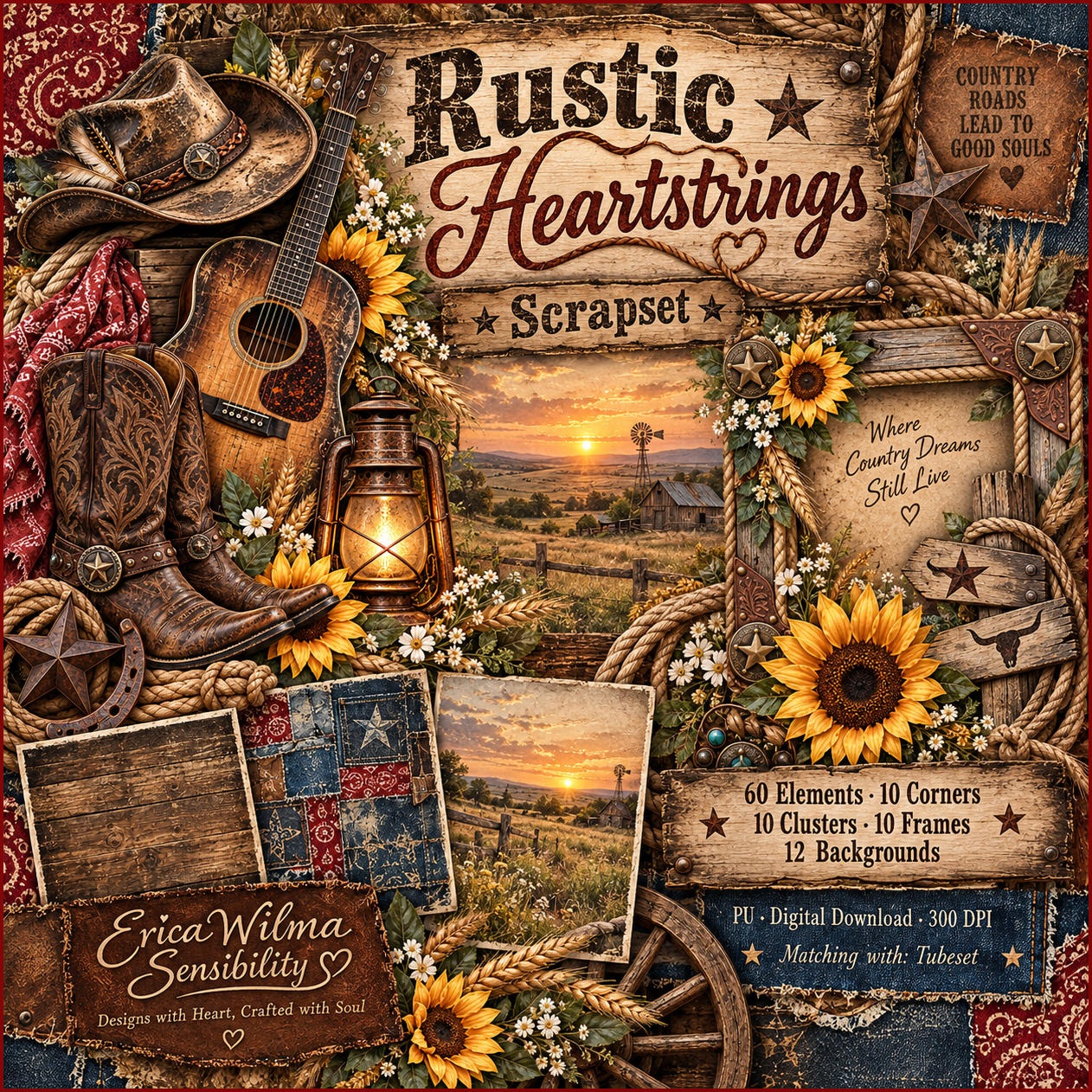 (image for) EW AI Rustic Heartstrings - Scrapset 2026
